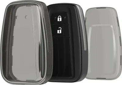 Produktbild von kwmobile Schlüsselhülle für Toyota 2-Tasten Smart Key Autoschlüssel Hülle - Autoschlüssel Schlüssel Hülle aus TPU Silikon - Schlüsselschutz Gehäuse in