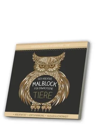 Produktbild von Malblock für Erwachsene mit CD: Tiere 2