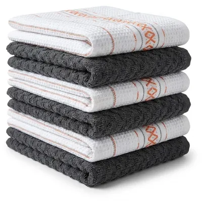 Productafbeelding van Set van 6 premium katoenen keukendoeken, absorberend en multifunctioneel