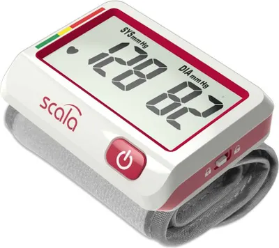 Produktbild von scala SC 6027 A Handgelenk-Blutdruckmessgerät, rot