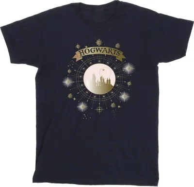 Produktbild von Harry Potter - "Hogwarts" T-Shirt für Herren BI30923 (S) (Marineblau)