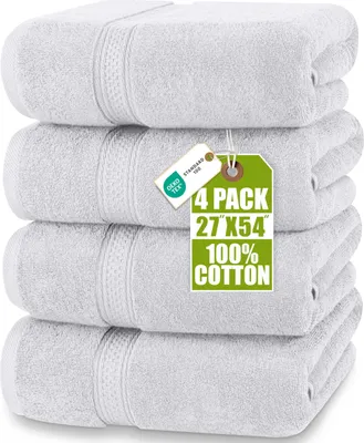 Productafbeelding van Utopia Handdoeken - Set badhanddoeken, zilver – Premium, 600 g/m², 100% ringgesponnen katoen