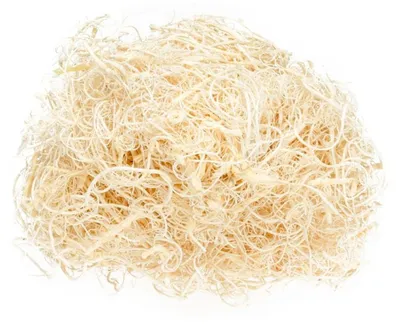 Produktbild von Curly Moos gebleicht ca. 50 g Dekomoos Tamarindenfaser Basteln Floristik Deko