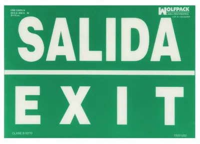 Immagine prodotto di Poster/insegna fluorescente Exit, 30 x 42 cm.