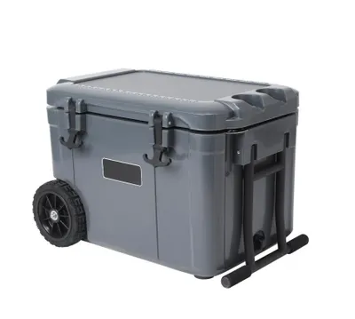 Image de CLEESINK Glacière compresseur 45L, réfrigérateur voiture portable avec double contrôle température, panier, 12/24V DC & 240V, camping