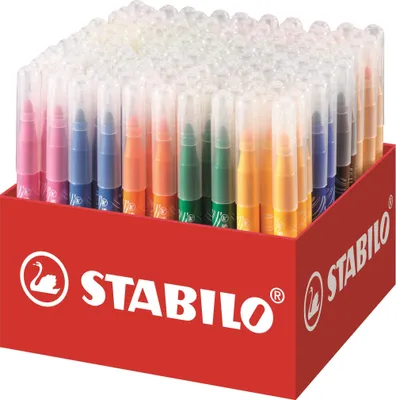Produktbild von STABILO 980/140-02, Fettdruck, 16 Farben, Rundspitze, 3 mm, Rund, Kunststoff