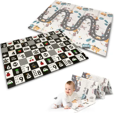 Immagine prodotto di Tappeto educativo pieghevole in schiuma 200 x 150 x 1 cm Nukido NK-341