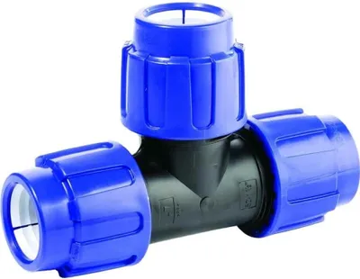 Zdjęcie produktu dla Złączka rurowa PP PE trójnik 3 złączki 16 x 16 x 16