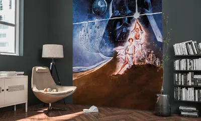 Produktbild von Komar Digitaldruck Vliestapete "Star Wars Poster Classic2", bunt, 200 x 250 cm; 008-DVD2