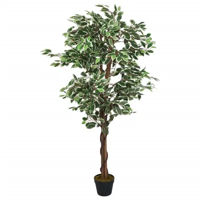 Image de Ficus artificiel 378 feuilles 80 cm vert