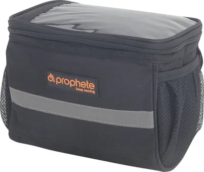 Produktbild von Prophete ® Fahrrad Lenkertasche Isoliert Fronttasche MTB Lenkertasche Korb Pannier Kühltasche mit Reflektorstreifen - 3.7 L - Schwarz