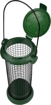 Produktbild von Benson Vogelfutterhaus hangend - Stahl - grun - 19 x 8 cm