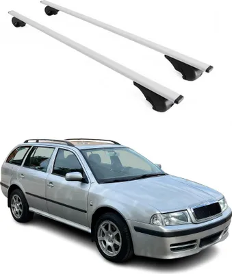 Produktbild von Dachträger Gepäckträger für Skoda Octavia Kombi 1996-2004 Metall Grau