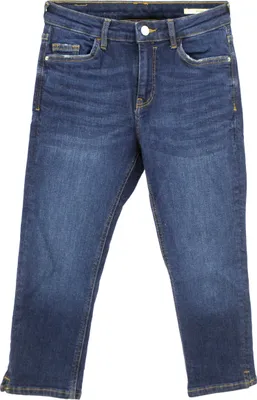 Produktbild von 32970 Esprit, Medium Rise Cropped , 3/4 Damen Jeans, Stretchdenim, darkblue used, W 25