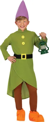 Produktbild von Zwerg Kostüm Karneval Fantasy Märchen Abenteuer Elf Kind, Größe: 110/116 Farbe: Grün