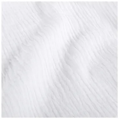 Musselin Bio Organic ab 1m Baumwollstoff Double Gauze Mulltuch Stoff Oeko-Tex weiß