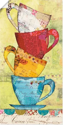 Produktbild von ARTland Poster Komm zum Kaffee Größe: 30x60 cm