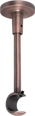 Produktbild von MDEKOR Deckenträger 1-läufig Kupfer Deckenhalter mit Metallmontageplatte für Gardinenstange 19 mm Abstand kürzbar