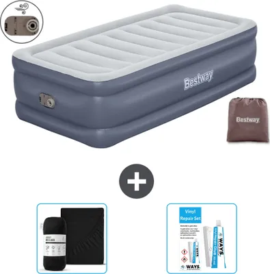 Obrázek produktu pro Nafukovací matrace Bestway - pro 1 osobu - 97 x 191 x 51 cm - šedá - včetně příslušenství
