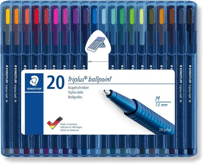 Produktbild von STAEDTLER triplus ball 437 Kugelschreiber – Set mit 10 Stück – Blau