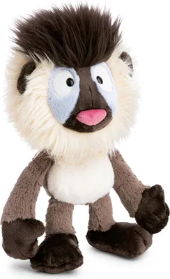 Produktbild von NICI Kuscheltier Mandrill Matuto 33cm - grau - Stofftier aus weichem Plüsch, niedliches Plüschtier zum Kuscheln und Spielen, für Kinder & Erwachsene, tolle Geschenkidee - 62744