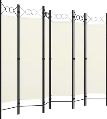 Produktbild von "im Sonderangebot" 6-tlg. Raumteiler Paravent Elegantes Design - Trennwand/Sichtschutz - Weiß 240x180 cm DEMöbel 4265862