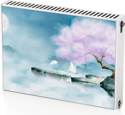 Produktbild von Blumenkunst – Magnetische Heizkörperabdeckung – 80x60 cm – Magnet Heizkörperabdeckung – 3D Würfel – Heizkörperverkleidung – Magnetische Wandverkleidung – Wetterfest