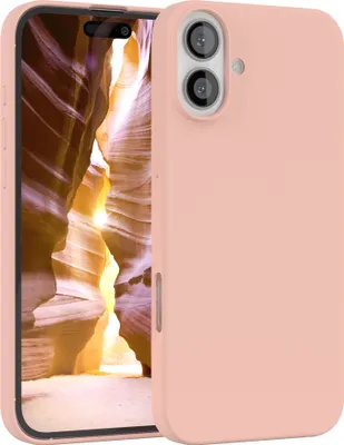 Produktbild von EAZY CASE Silikonhülle für Apple iPhone 16 Plus Silikon Backcover Schutz in Rosa