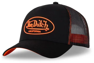 Produktbild von Von Dutch Trucker Mesh Snapback Cap - RUBBER PATCH schwarz