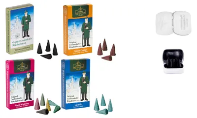 Produktbild von Crottendorfer Räucherkerzen - Frische Weihnachten - für winterliches Ambiente - 96 Stück + 4 Haamitkerzle