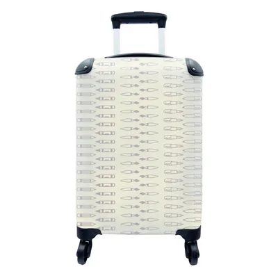 Produktbild von MuchoWow® Koffer Handgepäck Trolley Rollkoffer Kleine Reisekoffer mit 4 Rollen - Bleistift - Schablonen - Pinsel - Cabin Size < 55x40x23 cm & 55x40x20 cm - Fotokoffer - Kabinenkoffer - Boardgepäck - Reise-Box - Reisekoffer - Reisegepäck - Koffer mit Bild - Trolley für Kinder