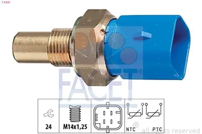 Produktbild von FACET Kühlmitteltemperatursensor 7.3320 passend für PEUGEOT 206 Schrägheck (2A/C)