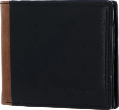 Produktbild von CHIEMSEE Leder Geldbörse Houston RFID Wallet With Flap Black / Cognac schwarz braun
