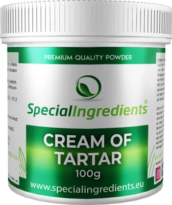 Produktbild von Special Ingredients Weinstein-Pulver 250 g - Kaliumbitrate Backpulver, Cream of Tartar, Vegan