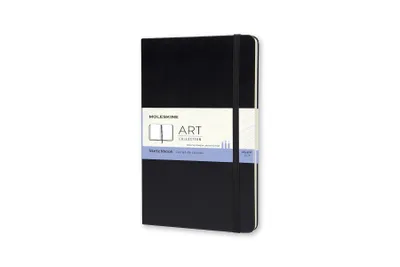 Image de Moleskine 9788883701153 MOLESKINE Carnet de croquis L/A5, 165g/qm, couverture rigide, noir