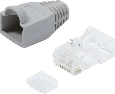 Produktbild von LogiLink RJ45, RJ45, Grau, Gold, RoHS, 270 g, 100 Stück(e)