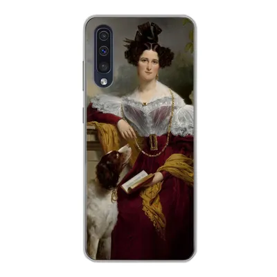 Produktbild von MuchoWow® Handyhülle Schutzhülle Hülle für Samsung Galaxy A30s Porträt von Alida Christina Assink - Gemälde von Jan Adam Kruseman Silikon Softcase Handy Hülle - Karteninhaber