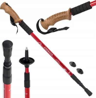 Zdjęcie produktu dla Kij Nordic Walking Trekkingowy Kijek Korkowy Do Chodzenia Regulowany Pro