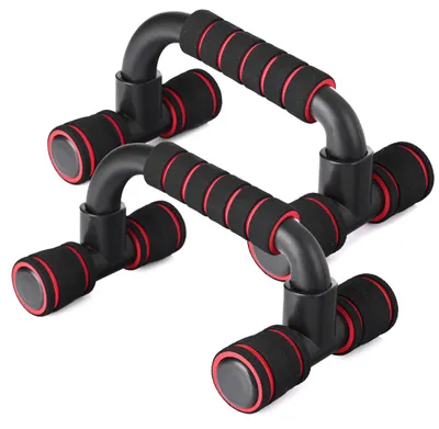 Productafbeelding van Opdrukbeugels Parallettes – Antislip Push Up Bars met Schuimhandgreep voor Krachttraining en Calisthenics, Set van 2 Stuks
