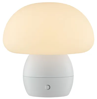Produktbild von BRILLIANT Tischleuchte Dupos LED Akku-Pilzleuchte, 22 cm, 230lm, 2700K, Wireless Charging, dimmbar