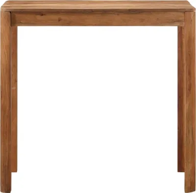 Image de vidaXL Table de bar en bois massif d'acacia finition miel 110x55x106 cm