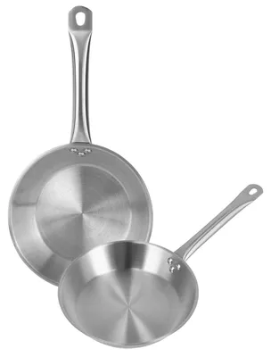 Pfannenset 2-tlg. Ø 30/34 cm Edelstahl Induktion