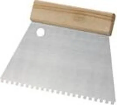 Produktbild von Zahnspachtel Kleberspachtel Rippenspachtel Spachtel gezahnt 18x13 cm C1 / 4 mm