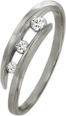 Imagen del producto de Anillo GoldDream, oro blanco de 333 quilates, talla 58, 18,5 gramos, color plateado, para mujer, modelo GDR529J58