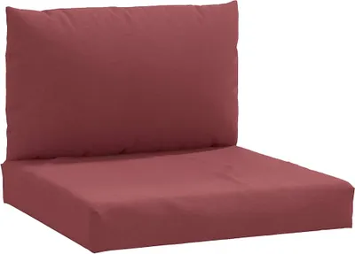 Obrázek produktu pro vidaXL Paletový polštářek 2 ks. Melanžová vínově červená látka