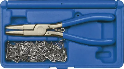 Produktbild von Kunzer Polsterklammern-Set (Zange mit 100 Klammern) 7PKS101