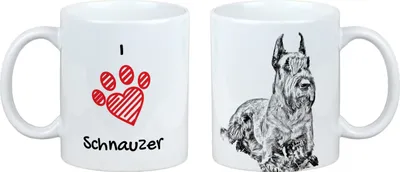 Produktbild von Schnauzer I - Tasse mit Hund, entzückende Tasse mit Grafik, Geschenk mit Ihrem Foto von der Marke Art-Dog