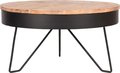 Produktbild von LABEL51 Couchtisch Saran 80x80x43 cm Holz/Schwarz