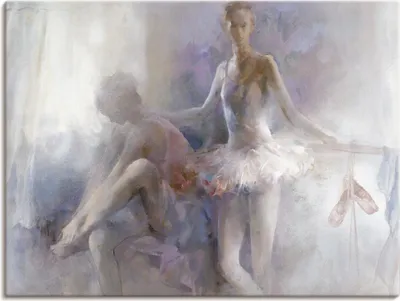 Produktbild von ARTland Leinwandbild Ballett-Mädchen Größe: 120x90 cm