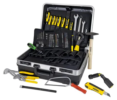Image de Mallette à outils Brinko SHK BRIbasic, 23 pièces, coffret en plastique rigide, pour la plomberie et le chauffage, 1 unité.